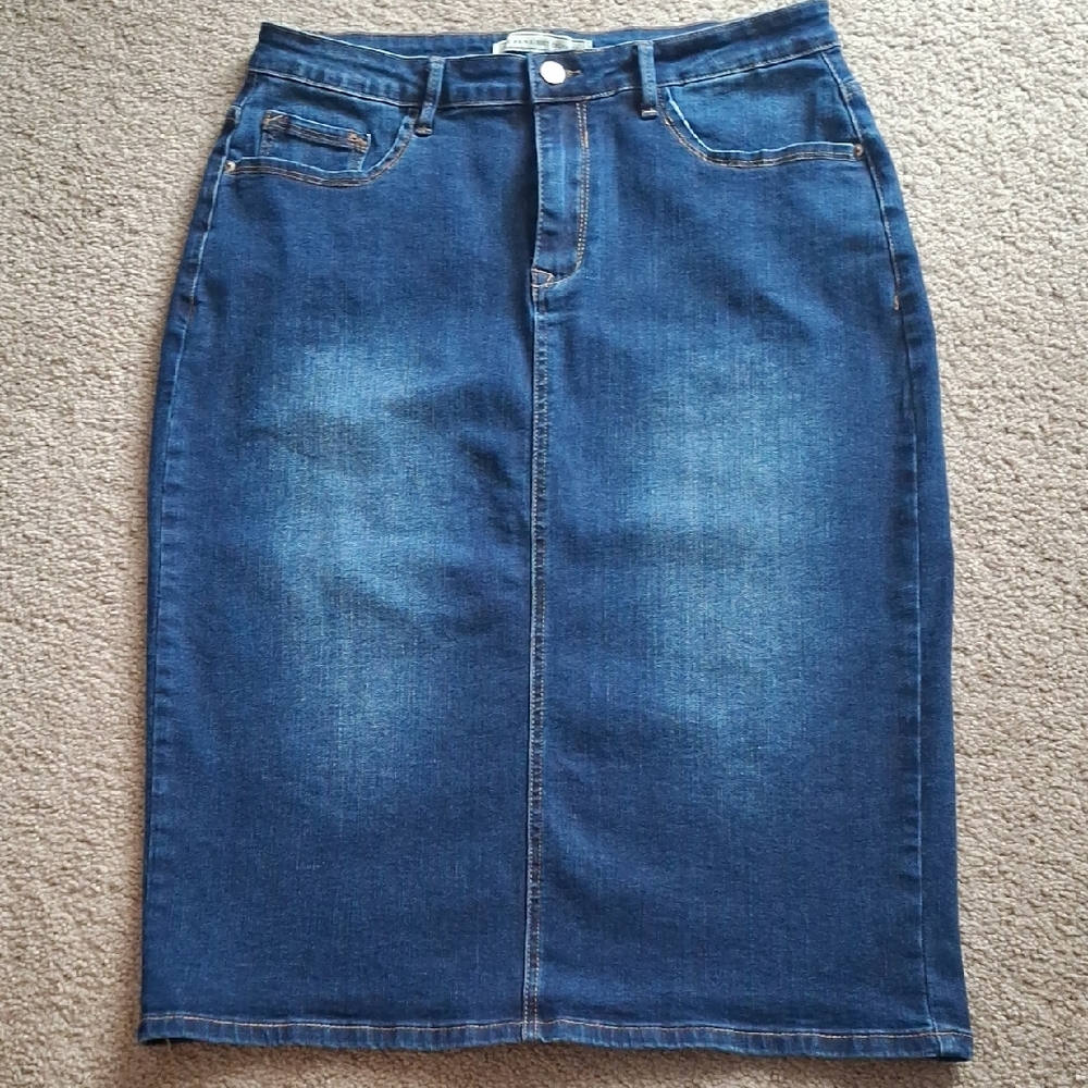 Classic Blue Denim Skirt